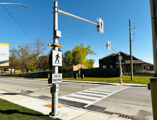 Niagara Region Pedestrian Crosswalk HWY 20 Smithville